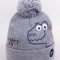 Fes de iarnă pentru băieței cu pompon, model DINO (Marime Disponibila: 9-12
