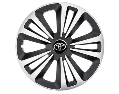 Set 4 Capace Roti Terra Gri-Negru R15 pentru gama auto Toyota foto