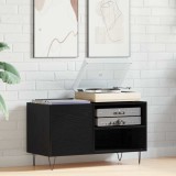 VidaXL Dulap pentru discuri, stejar negru 84,5x38x48 cm lemn prelucrat