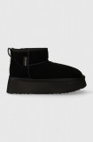 Cumpara ieftin Steve Madden cizme de zapada din piele intoarsa Campfire culoarea negru, SM11002737