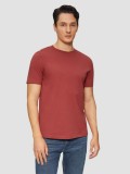 Tricou cu maneca scurta, barbati, cu logo si croiala Regular fit, Rosu, S