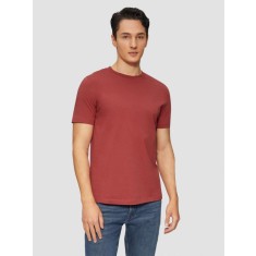 Tricou cu maneca scurta, barbati, cu logo si croiala Regular fit, Rosu, S