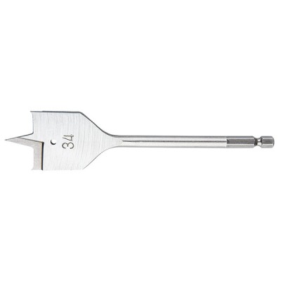 Burghiu plat pentru lemn 34,0x152mm GRAPHITE 57H240 HardWork ToolsRange foto
