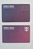 Card de plastic cabina cel mai mare vas de croaziera din lume Icon of the Seas, 2024 inaugural season