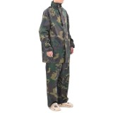 Cumpara ieftin Costum de ploaie, 2 piese, imprimeu camuflaj, cu gluga, XL