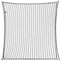 vidaXL Plasă de remorcă cu funie elastică, negru, 3x3 m, PP
