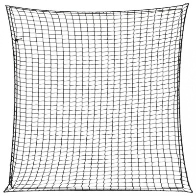 Plasă de remorcă cu funie elastică, negru, 3x3 m, PP foto