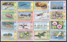 DB1 Anguilla 1977 - 78 Flora Pesti Pasari 16 v. MNH