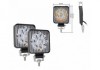 Set 2 Proiectoare LED Auto 27W, 6000K, 10-30V, 85mm, Unghi 30 grade, IP67, Lumina Alba, Off Road, Utilaje, Barca