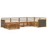 vidaXL Set de canapele de exterior 6 pcs natural 3383557