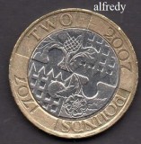Anglia, Marea Britanie, 2007 2 Pounds, Comemorativa, Legile Unirii