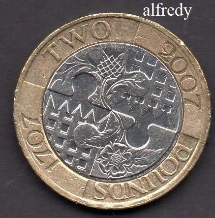Anglia, Marea Britanie, 2007 2 Pounds, Comemorativa, Legile Unirii