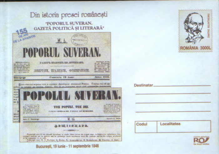 Intreg pos plic nec 2003-Din istoria presei romanesti &quot; Poporul suveran&quot;