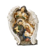 Statueta decorativa rasina Famila Sfanta ingerul pazitor H15cm Zilan ZTS8026