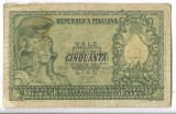 Bancnota 50 lire 1951 - Italia