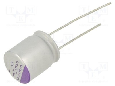 Condensator polimeric 330uF 35VDC SEK THT &amp;plusmn;20% -55&amp;divide;125&amp;deg;C PANASONIC foto