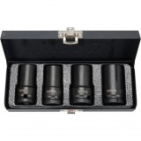 Set 4 chei tubulare de impact Yato YT-06030, 1/2&quot;, Cr-Mo, pentru piulite decalibrate