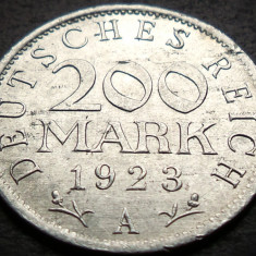 Moneda istorica 200 MARCI - GERMANIA, anul 1923 * cod 2221 = excelenta