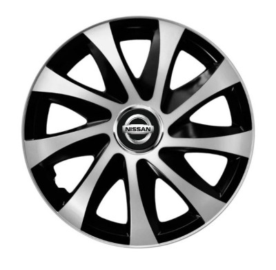 Set 4 capace roti Drift exrta Gri-Negru R16 pentru gama auto Nissan foto