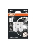 Set 2 Becuri Led W21W 12V 2W W3X16D 6000K LEDriving SL, Osram