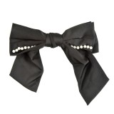 Clama de par funda neagra cu perle