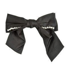 Clama de par funda neagra cu perle