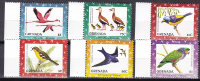 Grenada 1998 fauna pasari Craciun MI 3808-3813 MNH foto
