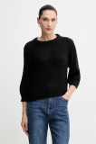 United Colors of Benetton pulover din amestec de mohair culoarea negru, 1VAAD10F4