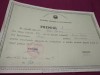 DIPLOMA PREMIUL AL I CL. III LICEUL AVRAM IANCU LOC. BRAD JUD.. HUNEDOARA 71-72