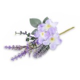Cumpara ieftin Crenguta Lavanda si Floare de Camp mov verde cm 19 H