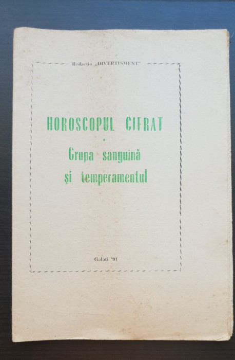 HOROSCOPUL CIFRAT. Grupa sanguină și temperamentul