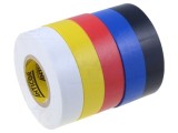 Bandă electroizolantă ANTICOR 19mm x 20m, rezistență la solvenți și temperaturi variate
