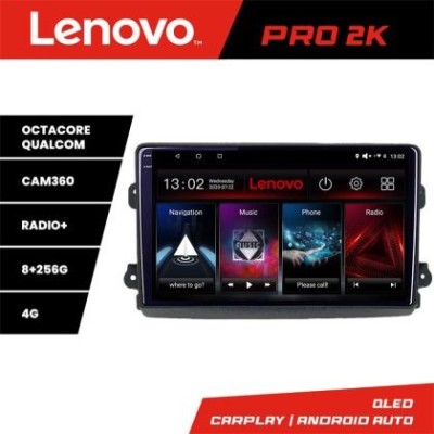 Navigatie Fiat Ducato 2021- Lenovo Qled 2K Octa Core 8+256 360 DSP carplay android auto radio gps internet KIT-ducato2024+PRO-2K-9-8+256 CarStore Tech foto