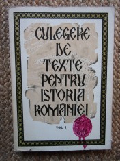 CULEGERE DE TEXTE PENTRU ISTORIA ROMANIEI VOL.1-STEFAN PASCU LIVIU MAIOR
