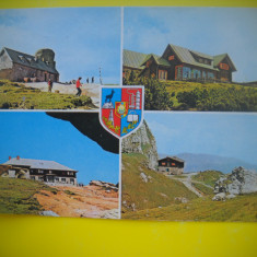 HOPCT 87924 CABANE IN MUNTII BUCEGI -STEMA HERALDICA- JUD PRAHOVA -CIRCULATA