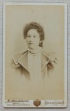 Portret de tanara domnisoara// CDV M. Wandelmann Berlad, Barlad