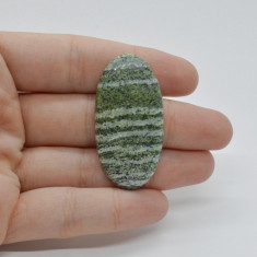 Cabochon opal green swiss 43x22x5mm c7