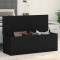 Gossi cutie de depozitare, negru, 102x35x35 cm, lemn prelucrat