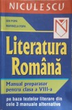 LITERATURA ROMANA, MANUAL PREPARATOR PENTRU CLASA A VIII-A-ION POPA, MARINELA POPA-224165