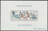 Monaco 1991-Sport,J.O.Barcelona 1992,bloc 2 valori dantelate,MNH,Mi.2012 + 2014, Nestampilat