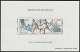 Monaco 1991-Sport,J.O.Barcelona 1992,bloc 2 valori dantelate,MNH,Mi.2012 + 2014, Nestampilat