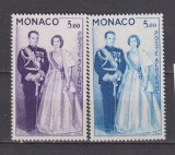 MONACO 1960 REGALITATE MI.655-656 MNH, Nestampilat