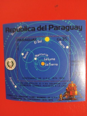 PARAGUAY, SPACE - COLIȚĂ MNH foto