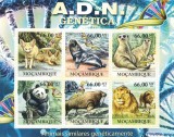 MOZAMBIC 2011 - Animale salbatice cu ADN similar /set complet MNH - bloc+colita ( 2 imagini), Nestampilat