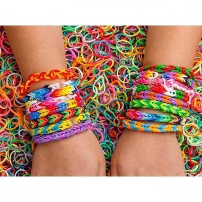 Set creativ elastice loom colorate cu accesorii, 625 piese Toi-Toys TT55110A foto