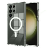 Huse silicon magnetica cu incarcare wireless pentru Samsung S23 Ultra, Transparent, Carcasa