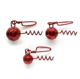 Plumb Fanatik Tirbuşon fațetat culoare RED / 5gr / 5buc