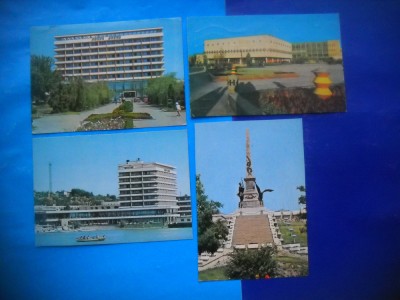 HOPCT LOT 1899 TULCEA -4 CARTI POSTALE-RSR-CIRCULATE foto