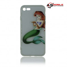 Husa iPhone 7 ? Transparent Kids Cartoon (Little Mermaid) foto