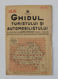 GHIDUL TURISTULUI SI AUTOMOBILISTULUI , HARTA ROMANIEI , CAROUL 15 - BISTRITA - DEJ - TARGU MURES de M.D. MOLDOVEANU , 1936